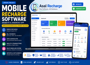 Mobile Recharge Software with Website & Android App – Laravel Source Code
